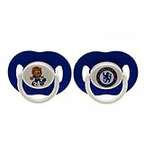Baby Dummies - Official Chelsea FC Baby Soothers - Novelty Baby Football Gift Ideas by Official Chel