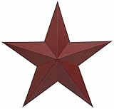 High Qualityique Star Wall Decor, 24-Inch, Barn Red