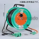日動工業 びっくリール 延長コード型 防雨防塵型 屋外型 アース付 接地 2P 15A 125V コンセント数:3+1 長さ50m 2PNCT2.0×3 自動復帰型温度センサー付 RBW-E50SPN