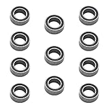 10個RCラジコンボールベアリング 、ゴムシール付き (5x8x2.5mm)