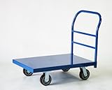 平台車 大型台車 スチール台車 重量台車　耐荷重900kg 業務用　ブルー