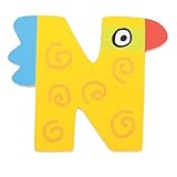 Tatiri Crazy Bird Letter N (Yellow) by Tatiri