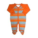 Two Feet Ahead Clemson Tigers NCAA新生児赤ちゃん長袖ラグビーFooted Romper カラー: オレンジ
