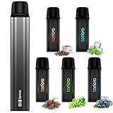 電子タバコ VAPE スターターキット 5風味セット 25000回吸引 カートリッジ バッテリー 本体 POD LEDディスプレイ搭