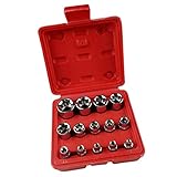P Prettyia ソケットセット　14個　使いやすい　収納ケース付き　携帯便利　1/4インチ　3/84インチ 1/24インチ　高品質