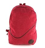 JNTworld Unisex Multifunctional Casual Canvas Computer Backpack School Bag Student Rucksack, red [並行