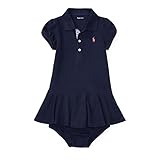 ポロ ラルフローレン ポニー付・メッシュ半袖ワンピース[ネイビー](女の子12～24か月用) [並行輸入品]
