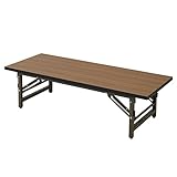 山善(YAMAZEN) サイバーコム 会議用テーブル 会席テーブル(幅115奥行45)ロータイプ ブラウン MCT-1145S