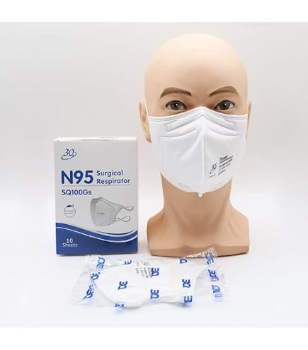 Amazon.co.jp: N95マスク 3Q SQ100Gs 個包装10枚入り NIOSH認定・FDA