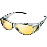 [Br'Guras] 偏光サングラス オーバーグラス 偏光オーバーサングラス めがねの上から掛けられる 偏光グラス 偏光レンズ UV400 紫外線カット 運転/旅行/釣りサングラス