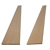 ウッドデッキ 人工木材 人工木 部材 樹脂 ウッドデッキ 木目調幕板材 笠木材 W-B114 142×10×2000mm【W-B114】【2色選択可】 (ナチュラル・12本セット)