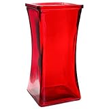 Flower Rose Bunch Glass Gathering Vase Decorative Centerpiece For Home or Wedding (Fits Dozen Roses)