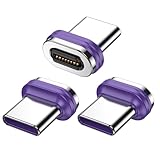 AUFU 16pin 専用 Type-C 端子 240W 急速充電 データ転送 【3個セット】 コネクタ マグネット式充電プラグ マグネット充電端子 防塵プラグ 個別販売