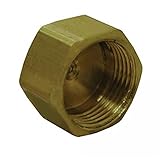 ジョーンズStephens Corporation c74002lf鉛フリー3 / 8 "真鍮圧縮キャップ、スモール、
