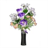 仏縁堂ブランド：お仏壇・インテリア用高級造花【ラスター仏花：J　花立付】腐らずお手入れ不要の便利なお花　仏壇・仏具