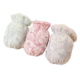 SANIQUEEN.G 袖カバー 藤花柄 刺しゅう ショート丈 レディース 腕カバー 【3対セット】 17*16cm