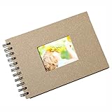 Copeflap 手作りアルバム 台紙 フォトアルバム スクラップアルバム プレゼント 20枚 コーナーシール付き (クラフト)