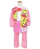 しまじろう ベビー服 長袖 腹巻付き キルトパジャマ 前開き (10ピンク/90cm)