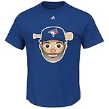 Jose Bautistaトロントブルージェイズ# 19 MLBメンズ絵文字Player Tシャツ( Large )