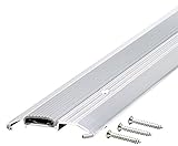 m-d建築製品8102 3 – 3 / 4-by-3 / 4-by-36-inchデラックス低しきい値withビニールシール、アルミニウム