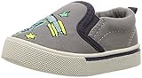 OshKosh B'Gosh ベビー・ボーイズ ユニセックス・キッズ OshKosh B'Gosh Spaceman Boy's Embroidered Slip-On Shoe カラー: グレー