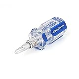 uxcell　両頭差し替えドライバー 双方向ドライバー　2ウェイドライバー　ノンスリップハンドグリップ　磁気チップ　クロムバナジウム鋼　プラスチック