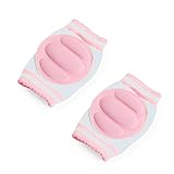 Zicac　ベビー　赤ちゃん用ひざあて　キッズ用ニーパッド　膝を守る　新生児から１歳まで利用可能　サポーター　ベビーのハイハイ練習 (ピンク)