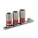 トネ(TONE) インパクト用薄形ホイルナットソケットセット(ホルダー付) HA403N 差込角12.7mm 内容3点