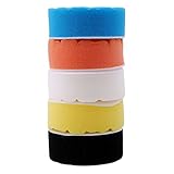 HKUN　スポンジ　研磨　ポリッシャー　洗車　ワックスがけにも　電動　汎用　塗装　5個セット