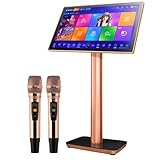 カラオケマシン、 HDタッチスクリーン、27言語、19.5/22インチKTVプレーヤー、自宅やバーパーテ プレイ ファミリー DJ ィー用 (22インチ,2TB+Uバンドマイク)