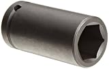Martin 16636 1-1/8 Type I Opening 3/4 Square Drive Socket, 6 Points Deep, 3-1/2 Overall Length, Indu