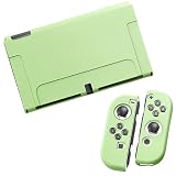 [Frogsnout] (Nintendoswitch 互換品) switch 有機el カバー switch有機elカバー switchカバー有機el対応 TPU ドック対応 Joy-Con(L)/(R)カバー付ｘ有機ELモデル専用(oled)ｘ全8カラー oled スイッチ ケース 指紋 汚れ 防止 保護ケース 透明 薄型 耐衝撃 (ブラック)