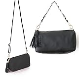 【ピンクバッグ】 お出かけ ミニバッグ /自分色が 選べる10カラー (Black)