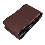 uxcell サンディングベルト サンドペーパー 2個入り ダークブラウン 砥粒 320グリット 1520x200mm