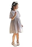 ワンピース 子供 ガールズ 女の子 半袖 夏 ドレス キッズ 総レース 可愛い プリンセス お嬢様ドレス 子供服 入園式 通園 通学 結婚式