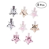 FRCOLOR 子供ヘアクリップ ベビー ヘアピン スリーピン 前髪留め 可愛い 星 ヘアアクセサリー 髪飾り 8点セット 出産祝い ギフト