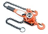 SEIKOH チェーンブロック レバーホイスト 最大 1000kg 1t 手動式 荷締め機 ディスク式ブレーキ方式