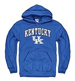 Kentucky Wildcats大人用アーチとロゴフード付きスエットシャツ – ロイヤル XX-Large