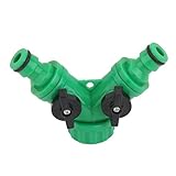 Hommy 点滴灌漑 2ウェイアダプタ アダプタ ホース用 Yタップ コネクタ 配管 散水用具 ガーデニング 芝生 庭園 温室
