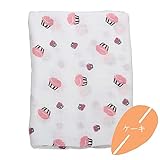 多機能二層バスタオルベビーバスタオル 柔らかく 天然有機コットン2層ガーゼ肌触り良い おくるみ　通気性 速乾性 吸水性　120×120 (04)