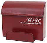 村田屋 郵便ポスト メタルポストボックス レッド