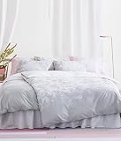 French Country Style Floral Border Print Duvet Cover and Pillowcase 2pc Set Twin Single Size 100% Co