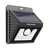 30LED ソーラーライト 屋外 QWOO 人感センサーライト ガーデンライト 三つモード 防水 高輝度 太陽光発電 省エネ 270度広角 屋外照明/玄関/軒先/駐車場/庭先周りなどに対応 防犯ライト