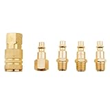 F Fityle 1/4インチ NPT　エアラインホース　コンプレッサー　継手　コネクタ　クイックリリース　