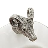 (ライチ) Lychee アンティーク金物取っ手 取手 ヨーロッパ風 羊頭 ブロンズ ハンドル つまみ ドアノブ 引き出し キャビネット 食器棚 ネジ付き