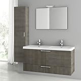 Nameeks ans125 ACF 47 "壁マウントVanity Set with木製キャビネット、セラミック上部Wi、 ACF ANS125-637509928698