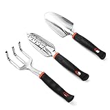 Cyfie ガーデニングツール3点セット 庭造り手工具 移植鏝 移植スコップ 土ならし