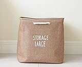 新作 レイシークラシック（Lacey Classic）北欧 人気 リネン 綿布 コットン 収納箱 おもちゃ収納ボックス ランドリーバッグ トートバッグ おかたづけ 収納カゴ 折り畳み 子供部屋 インテリア 雑物整理 ファブリック 洗濯物入れ