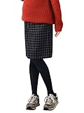 Angeliebe エンジェリーベ マタニティ ウィンドペン チェック タイト スカート 産前 産後 対応 妊婦服 S ～ M ネイビー × アイボリー