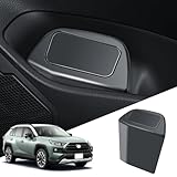 【運転席側用】ECOZEN トヨタ RAV4 / RAV4 PHV 50系 専用 ドアサイド車用ゴミ箱 倒れない 新型rav4 車用収納ケース 小物入れ 車 rav4 アドベンチャー 車ゴミ箱 収納 ボックス 車 カー用品 rav4 アクセサリー ABS素材 ブラック